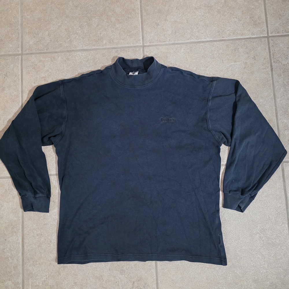 Dark Blue Long Sleeve Shirt Columbia Men's Navy Blue Large Long Sleeve Mock Neck